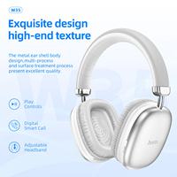Casque Sans Fil Hoco W35 Supra-Auriculaire avec Réduction de Bruit, Écouteurs de Jeu