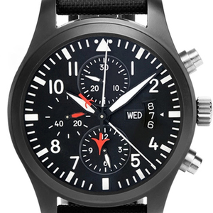 Reloj Cronógrafo de Piloto Negro de Lujo para Hombre, Reloj de Pulsera Deportivo de Cuarzo Negro Mate Resistente al Agua - Product Image 4