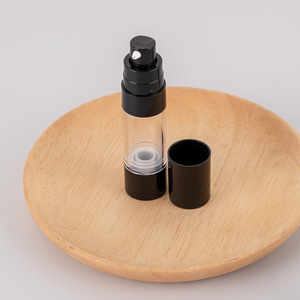 ขวดสุญญากาศ PP สีดำ 15 มล. ขวดใสสำหรับบรรจุเครื่องสำอาง สำหรับมอยเจอร์ไรเซอร์บำรุงผิวหน้า ชุดดูแลผิวสำหรับเดินทาง - Product Image 3