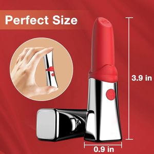 Vibrador de lápiz labial OEM para mujer, Mini masajeador silencioso con logotipo personalizado, silicona suave, resistente al agua, apto para viajes - Product Image 2