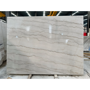Tấm đá cẩm thạch trắng Quảng Tây Trung Quốc SH STONE, bề mặt bóng tự nhiên, bán buôn, gạch ốp tường và lát nền hiện đại cho biệt thự — ảnh 1