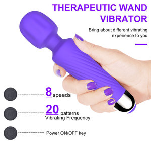 Vibratore AV Resistente all'Acqua in Silicone Sicuro per il Corpo, Stimolatore Clitorideo con 20 Modalità e 8 Velocità, Giocattolo Sessuale per Donne - Product Image 4