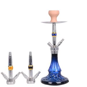 Conjunto de hookah popular de aleación de aluminio con tecnología de espejo, nuevo diseño, mezcla de colores, hookah portátil - Product Image 1