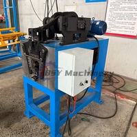 Machine de fabrication de gouttières carrées en aluminium avec dérouleur hydraulique motorisé et système de profilage mobile à commande PLC