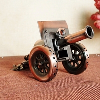 Métal Artisanat En Gros Rétro Creative Décoration De La Maison Vintage Cannon Modèle Jouets