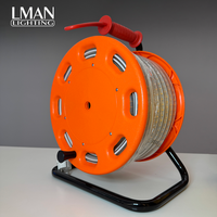 Bande lumineuse LED SMD2835 220V, 180 LED/m, étanche, flexible, pour chantier extérieur, éclairage portable