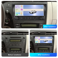 MEKEDE 10.26 inci 8 inti Prosesor Car-play Auto Pemutar Navigasi Mobil untuk Toyota Prius 3 XW30 2009-2013 Mendukung DVR Kamera Belakang TPMS