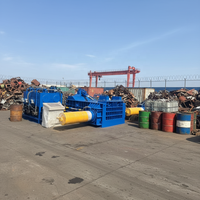 Presse à balles horizontale automatique Huabao Y81T-400A personnalisée en usine pour compactage de ferraille, aluminium, acier inoxydable, alliage - à moteur