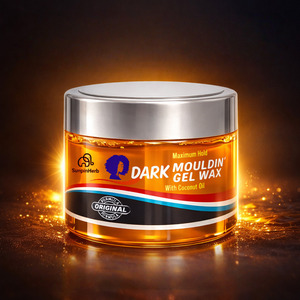 Cera en Gel para Cabello de Coco Orgánico Marroquí 250ml Fijación Media Sin Residuos Blancos para Peinados con Trenzas, Rastas y Cabello Afro OEM ODM - Product Image 1