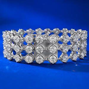 Nouveau <span class=keywords><strong>Bracelet</strong></span> européen et américain Brillant Star River Bubble Full Diamond Advanced Versatile Chain <span class=keywords><strong>Bracelet</strong></span> Bijoux <span class=keywords><strong>de</strong></span> mariage - Product Image 1