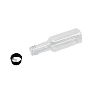 Pet <b>Mini</b> Wine <b>Bottles</b> 50ml Screw Cap For Beverage Packaging Silver Gold Black Aluminum Caps Round Shape - Product Image 3