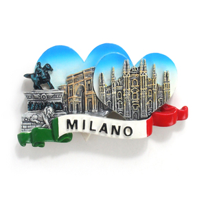 Изготовленный на заказ Сувенирный магнит на холодильник персонализированный 3D городской полимерный магнит на холодильник для туристического сувенира - Product Image 1