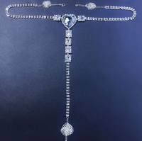 Chaîne de corps en cristal pour bijoux de mode, ceinture de bikini, chaîne de ventre, bijoux de corps