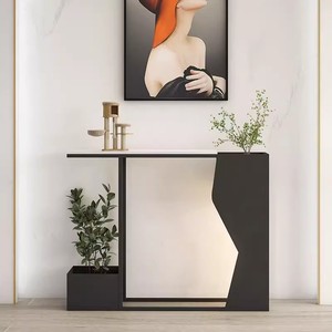 Estante de flores de hierro de gama alta moderno para luz de porche, mesa de consola creativa de <span class=keywords><strong>pasillo</strong></span> extremadamente estrecho de lujo para mostrador de porche - Product Image 3