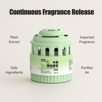 Baume Désodorisant Voiture Personnalisé OEM ODM 90g Extrait Végétal Purifie l'Air Parfum Continu Support de Tasse Vente en Gros