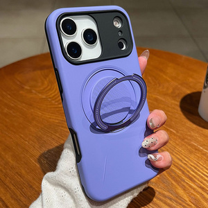 MOQ 500 resistente 360 °   Funda para teléfono con soporte giratorio para Apple <span class=keywords><strong>iPhone</strong></span> 18 17 16 15 Plus, funda magnética con anillo magnético. - Product Image 2