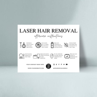 Logotipo impreso personalizado Tarjeta de cuidado del cabello de color Instrucciones de cuidado posterior del cabello teñido Guía del cabello tratado con color de peluquería