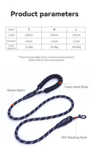 Correa Trenzada de Nailon para Perro en Oferta con Mango Antideslizante para un Fácil Control al Pasear a tu Mascota - Product Image 5