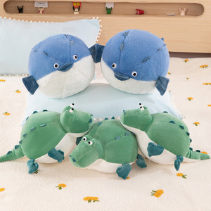 Juguetes <span class=keywords><strong>de</strong></span> Peluche <span class=keywords><strong>de</strong></span> Cocodrilo Redondos con Logotipo Personalizado, Muñecos <span class=keywords><strong>de</strong></span> Peluche <span class=keywords><strong>de</strong></span> Pez Inflado, Cojín Divertido y Grueso, Regalos <span class=keywords><strong>de</strong></span> <span class=keywords><strong>Navidad</strong></span> para Niños - Product Image 4