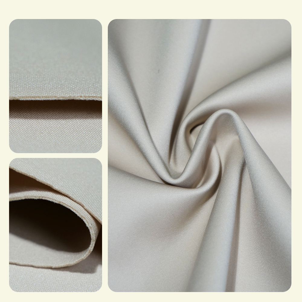 High-Elastic Nylon Elastane Knit Fabric Durable Shape Retention Breathable Moisture-Wicking for Waist Trainers Activewear