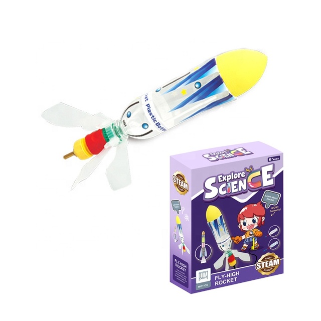 STEM Science Explore Educational Toy Fly High Rocket Outdoor DIY Physical Experiment Kit Water Rocket Launch Center Building Kit