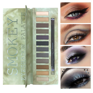 Paleta de Sombras de <span class=keywords><strong>Ojos</strong></span> de 12 Colores del Fabricante, Tonos Tierra Mate Brillantes <span class=keywords><strong>para</strong></span> Looks Ahumados, Paleta de Sombras de <span class=keywords><strong>Ojos</strong></span> con Brillo Personalizada - Product Image 6