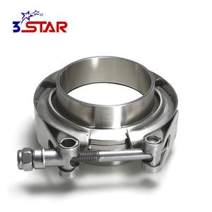 Klem <span class=keywords><strong>V</strong></span>-<span class=keywords><strong>Band</strong></span> Knalpot Baja Tahan Karat Ss304 Ukuran 3 Inci Berbagai Ukuran Dengan Flange Klem Selang - Product Image 3