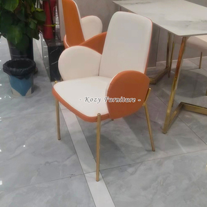Prix de liquidation Chaise de salle à manger moderne de haute qualité avec pieds en métal et dossier souple pour la maison, l'école, le <span class=keywords><strong>restaurant</strong></span> et l'hôtel - Product Image 3