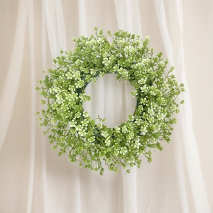 Spring Summer Artificial Lavender Wreath With Butterfly Ornaments Realistic Fake Floral Wreath For Home Wall And Courtyard Decor - Product Image 5