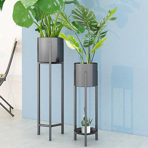 Objetos decorativos para sala de estar, estante de flores de metal dorado, decoración interior, soporte para maceta de hierro, soporte para decoración del hogar - Product Image 3