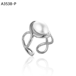 Anillo de Moda con PERLAS A3538 para Mujer, Joyería de Alta Calidad - Product Image 1