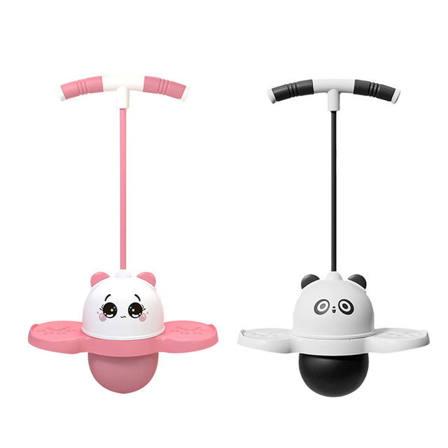 Indoor Outdoor Cartoon Balancing Exercise Machine Game Jumping Kids Sport Ball Animal Bouncy Ball Toy