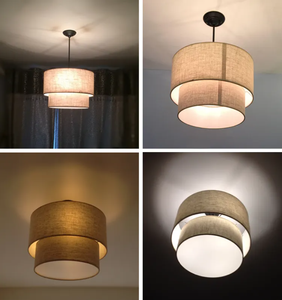 Luminaire japonais Wabi-Sabi moderne minimaliste 3000K nordique en <span class=keywords><strong>tissu</strong></span> cylindrique Lustre salle à manger Hôtel Restaurant <span class=keywords><strong>Suspension</strong></span> - Product Image 6