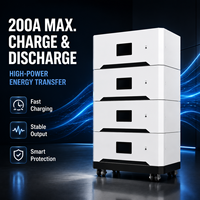 Batterie solaire empilable 15 kWh 20 kWh 51,2 V 200 Ah avec modules Plug and Play pour une installation facile, alimentation de secours pour toute la maison