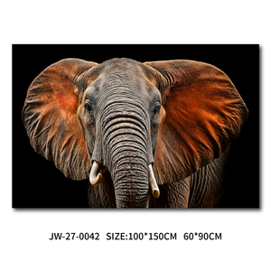 Impression sur toile HD moderne pour la décoration <span class=keywords><strong>de</strong></span> salon, impression UV, encre écologique, éléphant, <span class=keywords><strong>coucher</strong></span> <span class=keywords><strong>de</strong></span> <span class=keywords><strong>soleil</strong></span>, animal, faune africaine, art mural - Product Image 3