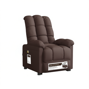 Fauteuil de massage pour le corps entier, télécommande sans fil, utilisation domestique, batterie intégrée, 110-240v, 50-60hz, marron - Product Image 1