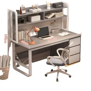 Hot selling student home study table simple study rack computer desk table and chair combination writing desk