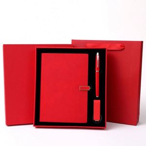 Wholesale Promotional Business Notebook Journal for Gifts Custom Diary PU Leather Magnetic <b>Note</b> <b>Book</b> Pen Gift Set With USB Drive - Product Image 1