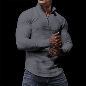 Custom Hoge Kwaliteit Heren Sport Activiteiten Met Lange Mouwen T-Shirt Snel Droog Training Heren Gym Sport Pullover - Product Image 3