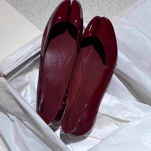 Versión en Piel de Vaca ~ Zapatos de Tacón Bajo con Punta Abierta y Tacón Oculto para Mujer, Bailarinas Planas Sin Cordones - Product Image 2