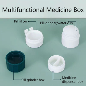 Caja Cortadora de Pastillas Portátil para 7 Días - Organizador de Medicamentos para Uso Doméstico, Forma Fácil de Dividir Tabletas - Product Image 2