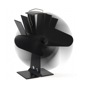 Sıcak satış yükseltilmiş 2 bıçak ısı powered ahşap kütük yanık odun sobası Fan - Product Image 1