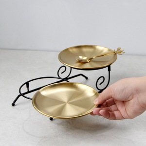 Đĩa Đựng Bánh Bằng Kim Loại Màu Vàng Khay Trưng Bày LỒNG CHIM Cupcake Làm Bằng Tay Khay Đựng Đồ Ăn Vặt Bánh Khay Để Bánh Bàn Tiệc Cưới - Product Image 6