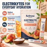Poudre Électrolytique en Sachet pour Boisson, Complément Multivitaminé pour l'Hydratation et l'Entraînement, Marque Privée
