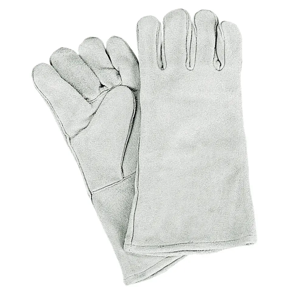 Guanti lunghi in pelle antitaglio guanti per saldatura guanti da lavoro in pelle per saldatura da uomo per massa