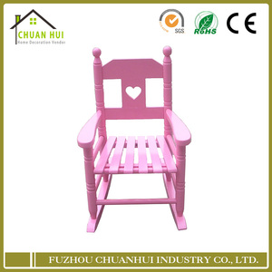 Silla Mecedora de Madera para Niños con Lindo Diseño de Corazón, Silla Mecedora de Álamo para Niños, para Sala de Estar, Jardín, Guarderí<span class=keywords><strong>a</strong></span>, Cómoda y No Tóxica - Product Image 2