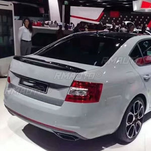 Pour Volkswagen Skoda Octavia 2014-2018 Aileron arrière en fibre de verre ABS non peint, couvercle de coffre, becquet de coffre, accessoire de style automobile - Product Image 5