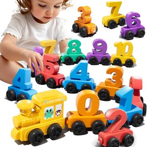 Juego de Tren Magnético con Números para Niños Pequeños, Juguete de Conteo y Clasificación de Colores, Juguete Educativo, Tren de Plástico, Regalo de Cumpleaños para Niños y Niñas - Product Image 1