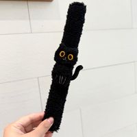 Décorations sur le thème d'Halloween, bracelet pour enfants en forme de chat, citrouille, fantôme, chauve-souris, jouet en peluche, bracelet à pression pour Halloween