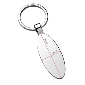 Llavero Metálico Personalizado con Diseño Ovalado, Portamonedas Moderno con Impresión UV y Logotipo Láser, Material de Aleación, Logotipo Personalizado - Product Image 2